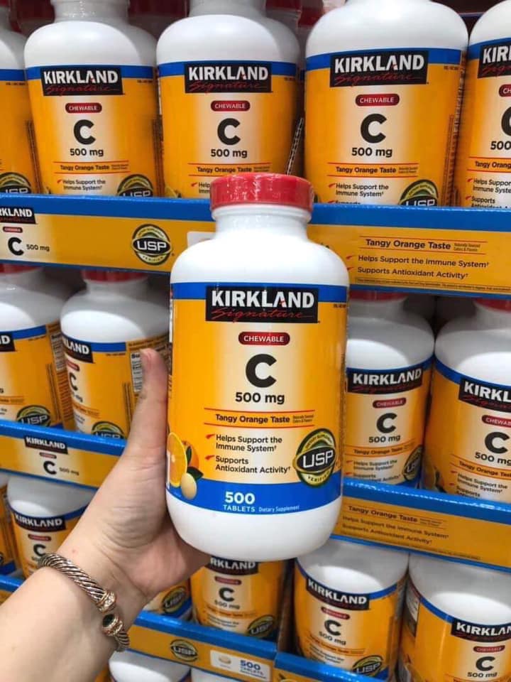 Viên thuốc vitamin C 500mg Kirkland của Mỹ mua ở đâu chính hãng?