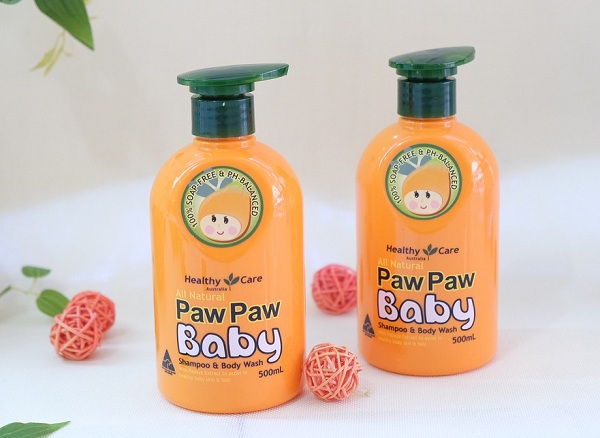 Sữa tắm gội cho bé Paw Paw Healthy Care 500ml xách tay Úc 7