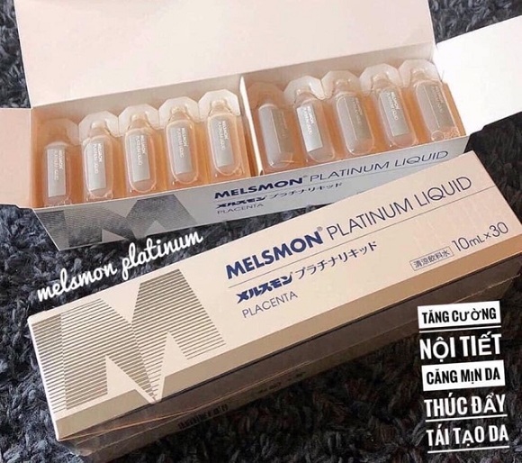 Nhau thai ngựa Nhật Bản Melsmon Platinum Liquid 30 ống 1