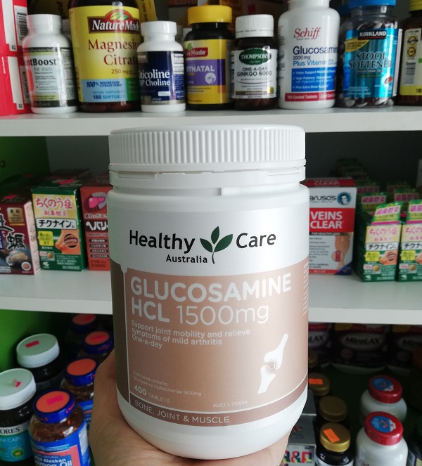 Glucosamine HCL 1500mg Healthy Care của Úc mẫu mới 2020 3