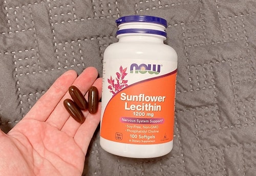 Viên uống chống tắc tia sữa Now Sunflower Lecithin thật giả?-4