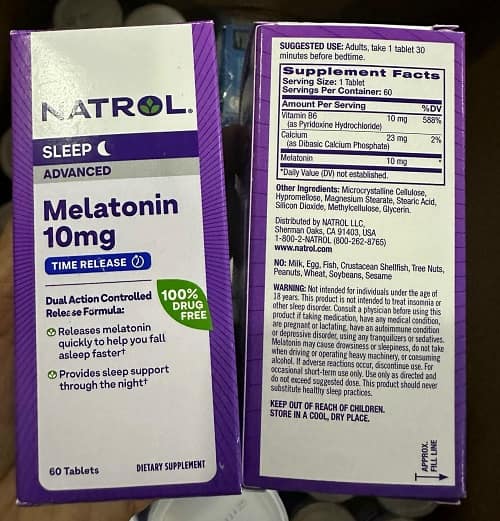 Viên uống hỗ trợ giấc ngủ Natrol Sleeep Melatonin 10mg cách dùng?-2