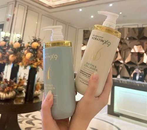 Bộ dầu gội xả Voudioty Keratin X9 Biotin Collagen giá bao nhiêu?-2