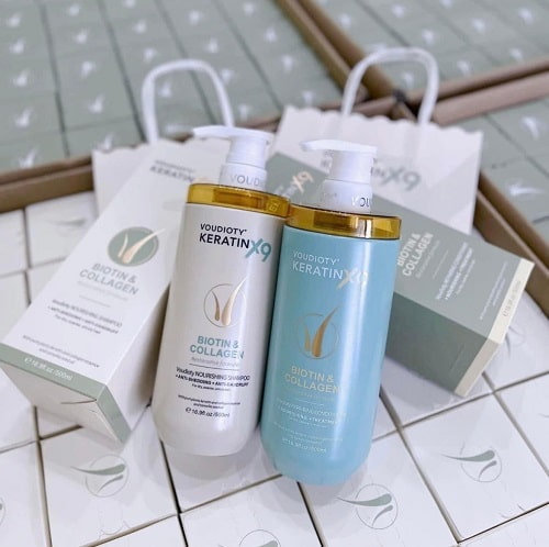 Bộ dầu gội xả Voudioty Keratin X9 Biotin Collagen giá bao nhiêu?-3
